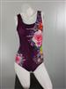 One Piece Flower Pattern Sports Swimwear