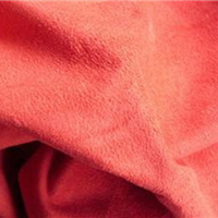 100% polyester red suede fabric for upholstery