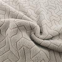 100% Polyester Jacquard Fleece Fabric